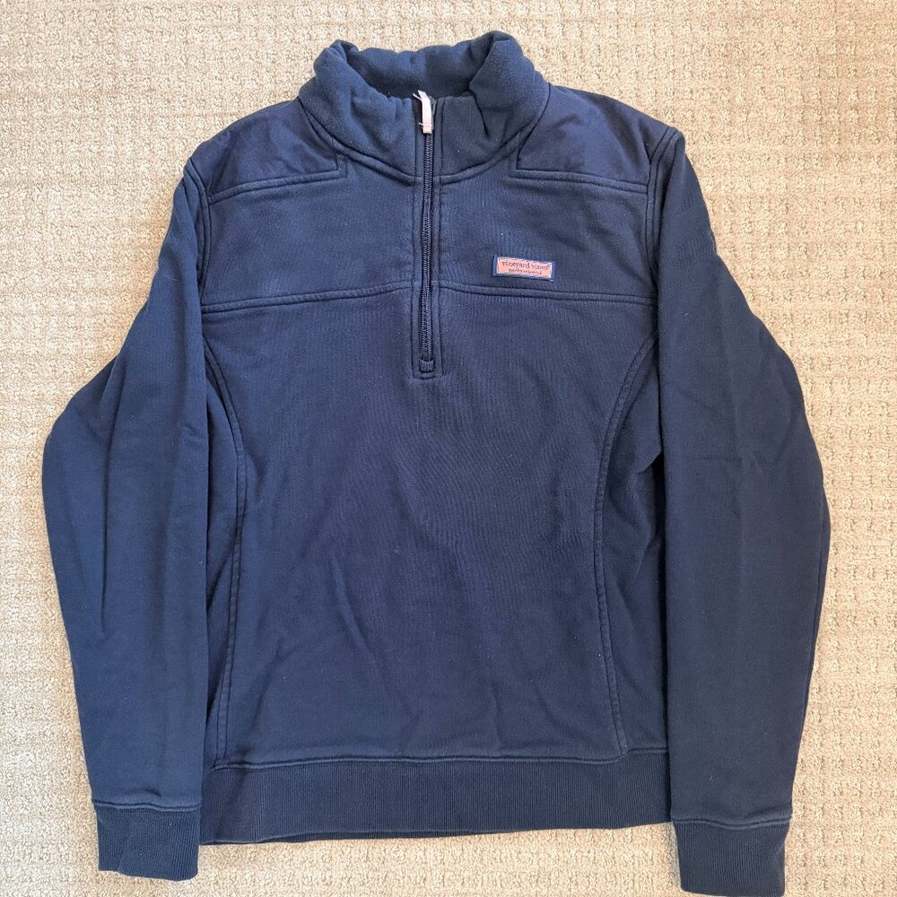 Vineyard Vines Women's Pullover Quarter Zip - Navy, Size M